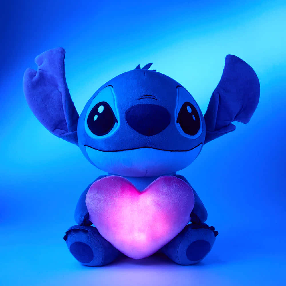 Stitch Plush With Heart Glow