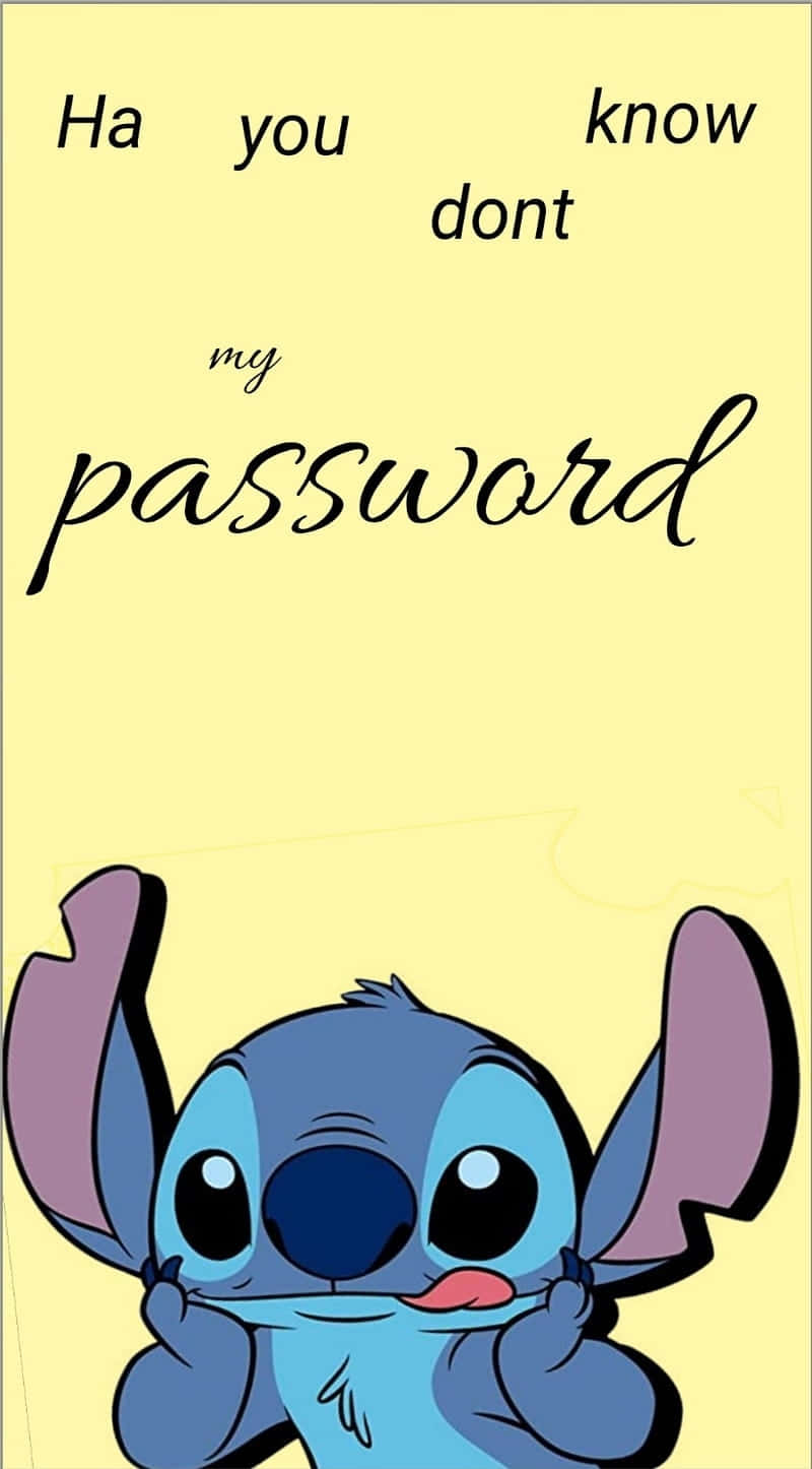 Stitch Secure Password Meme Background