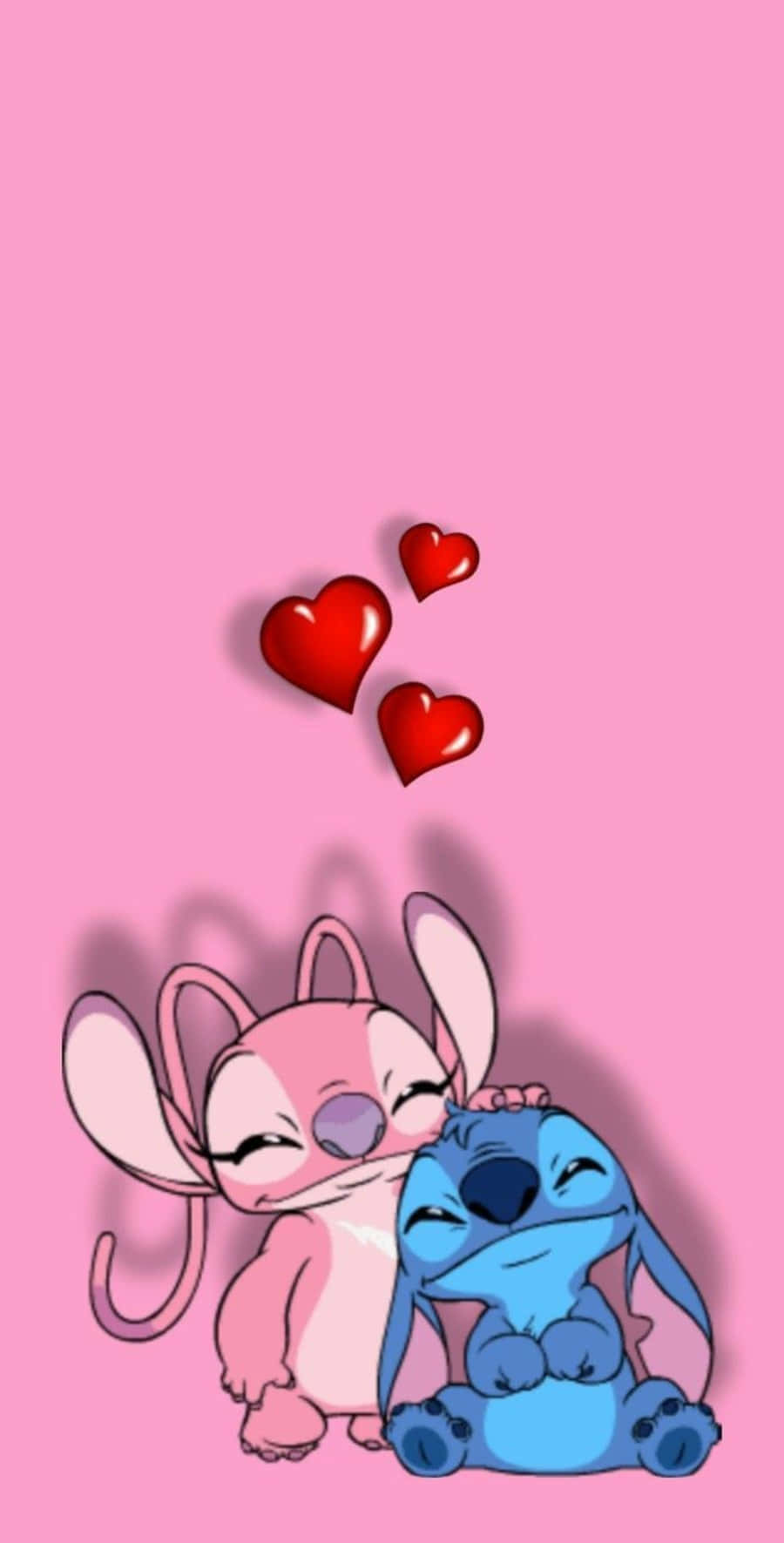 Stitchand Angel Love Wallpaper Background