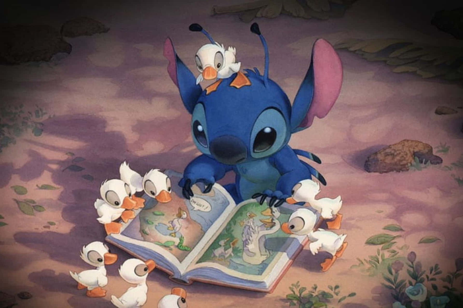 Stitchand Ducklings Storytime Background