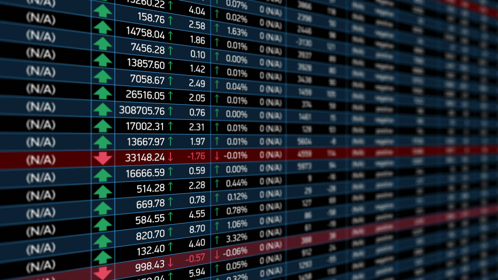 Stock Market Data Trends Background