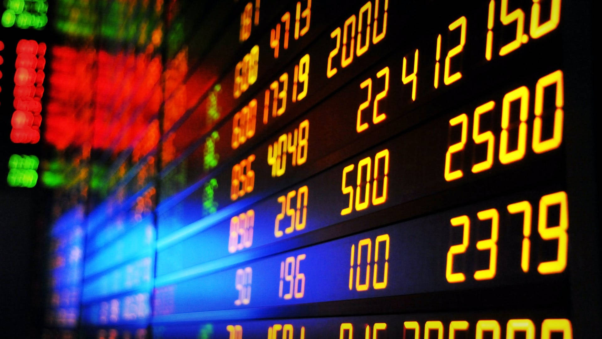 Stock Market Digital Board Background