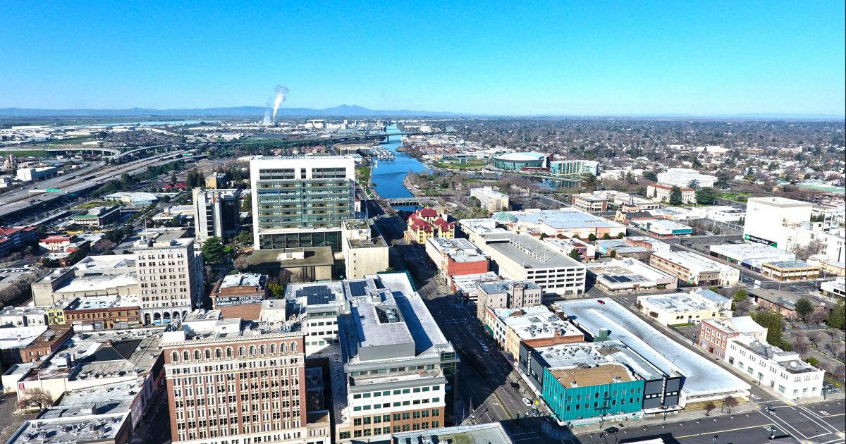 Stockton Aerial Shot Background