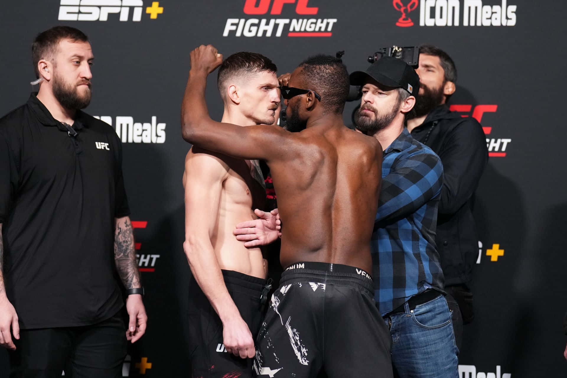 Stoic David Dvořák During Weigh-in Background