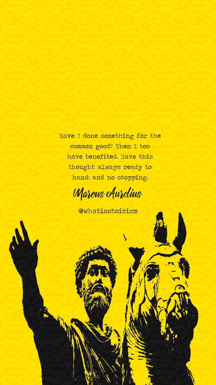 Stoicism Marcus Yellow Phone Background