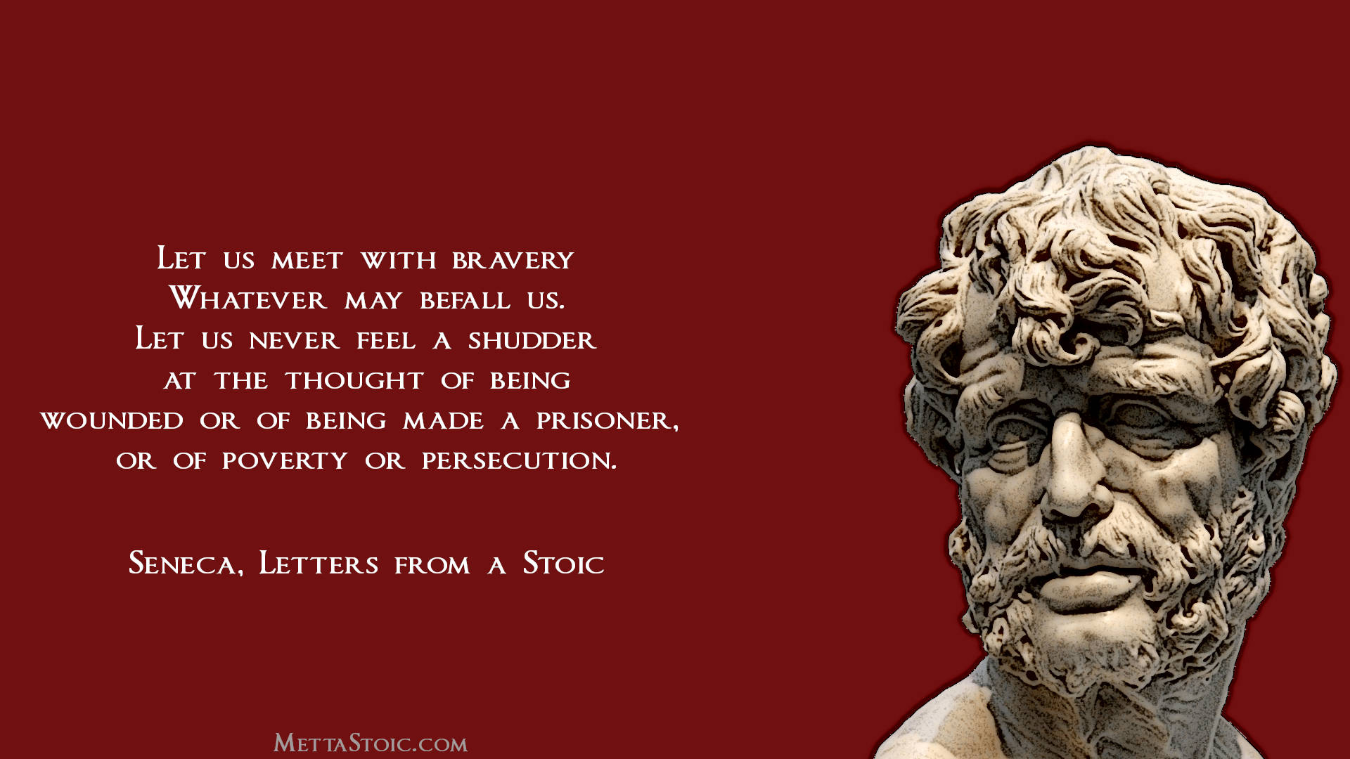 Stoicism Seneca Quote Bravery