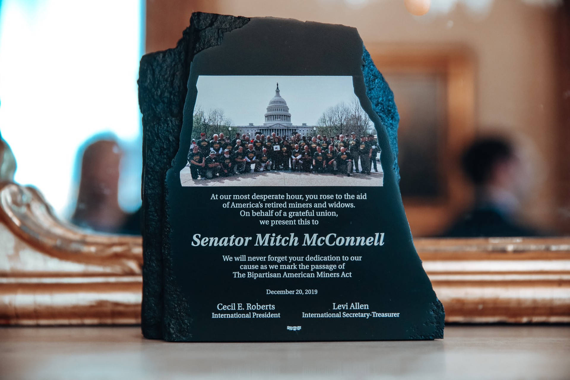 Stone Memorabilia For Mitch Mcconnell Background