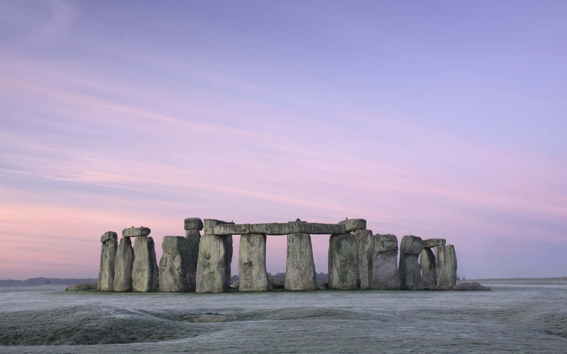 Stonehenge Under Aesthetic Purple Sky