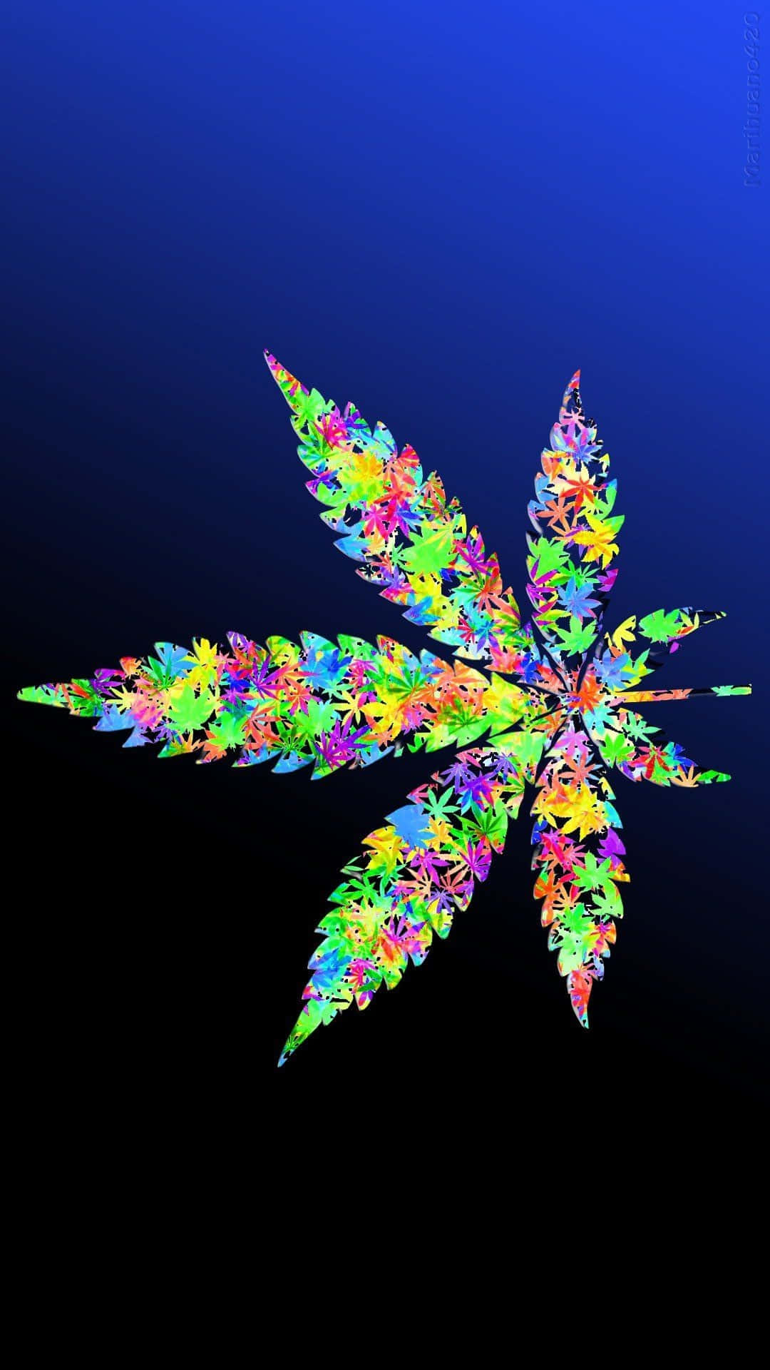 Stoner Cannabis Leaf Iphone Background