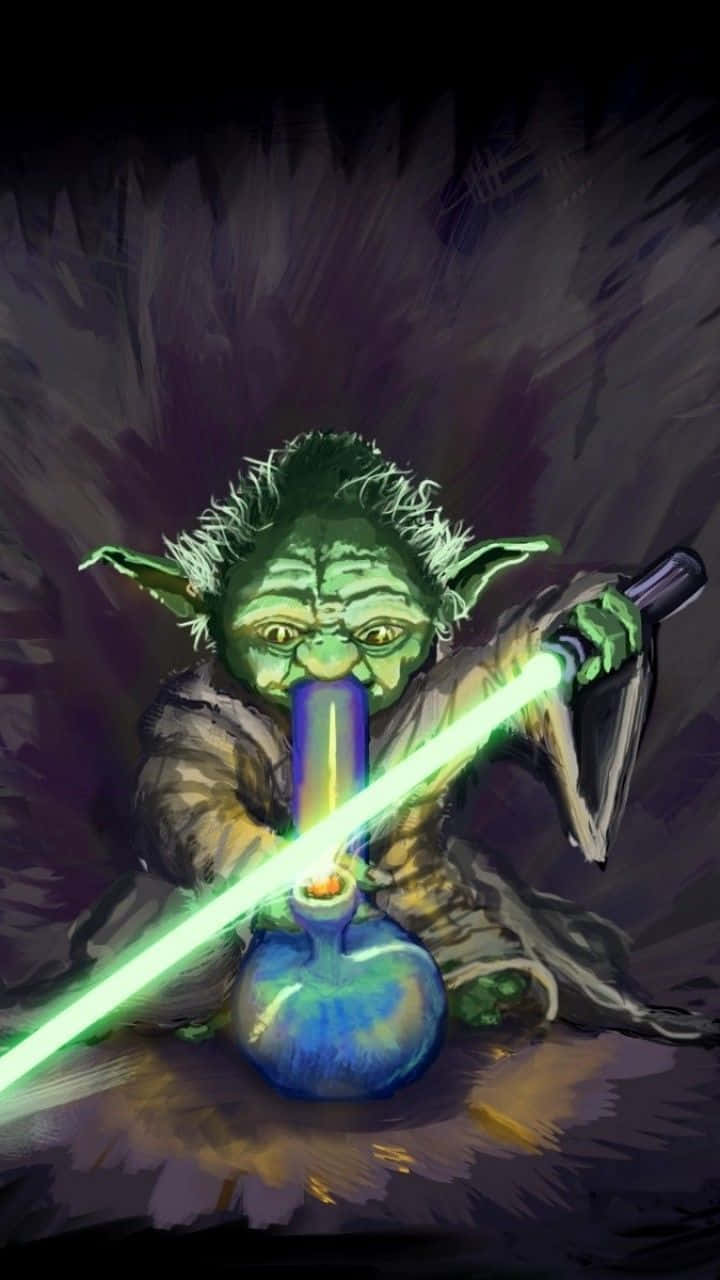 Stoner Yoda Iphone Background