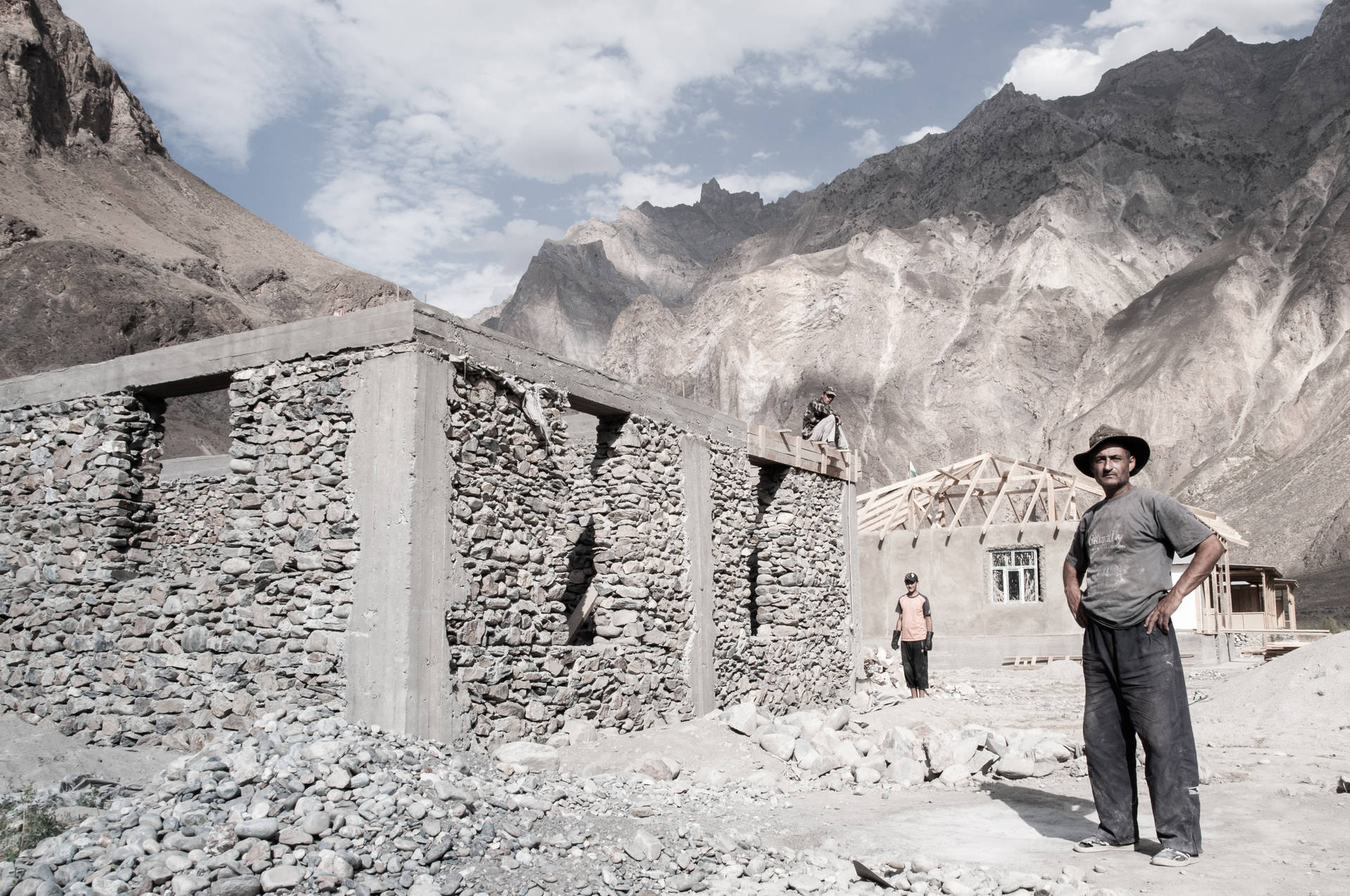 Stones And Rock Formation In Tajikistan Background