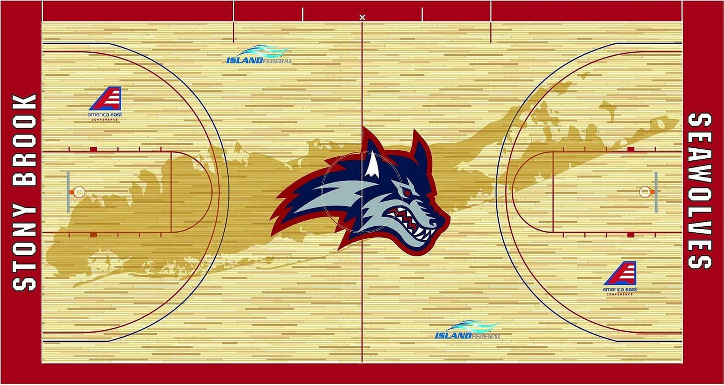 Stony Brook University Basketball Court Background