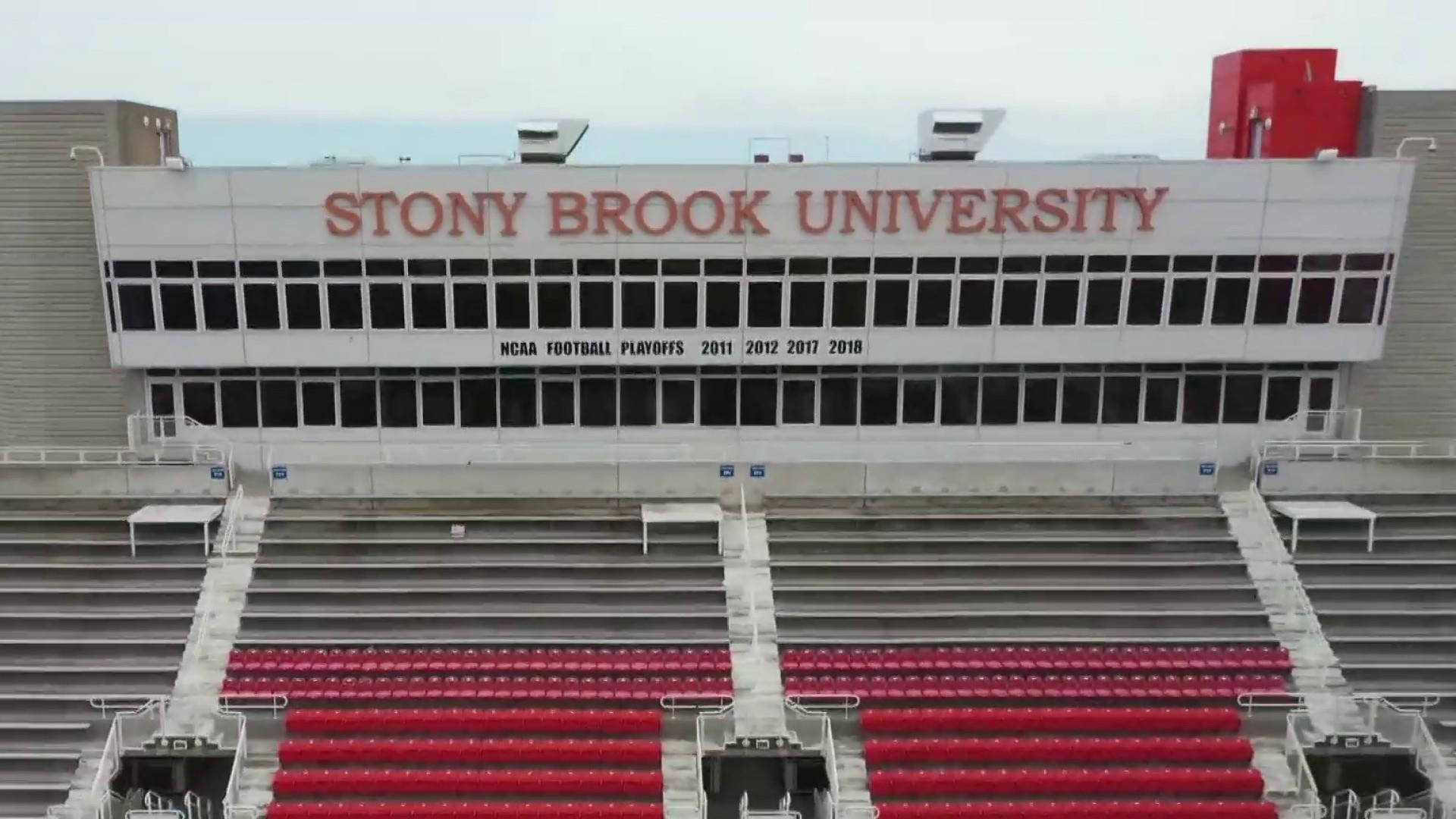 Stony Brook University Football Stadium Seats Background