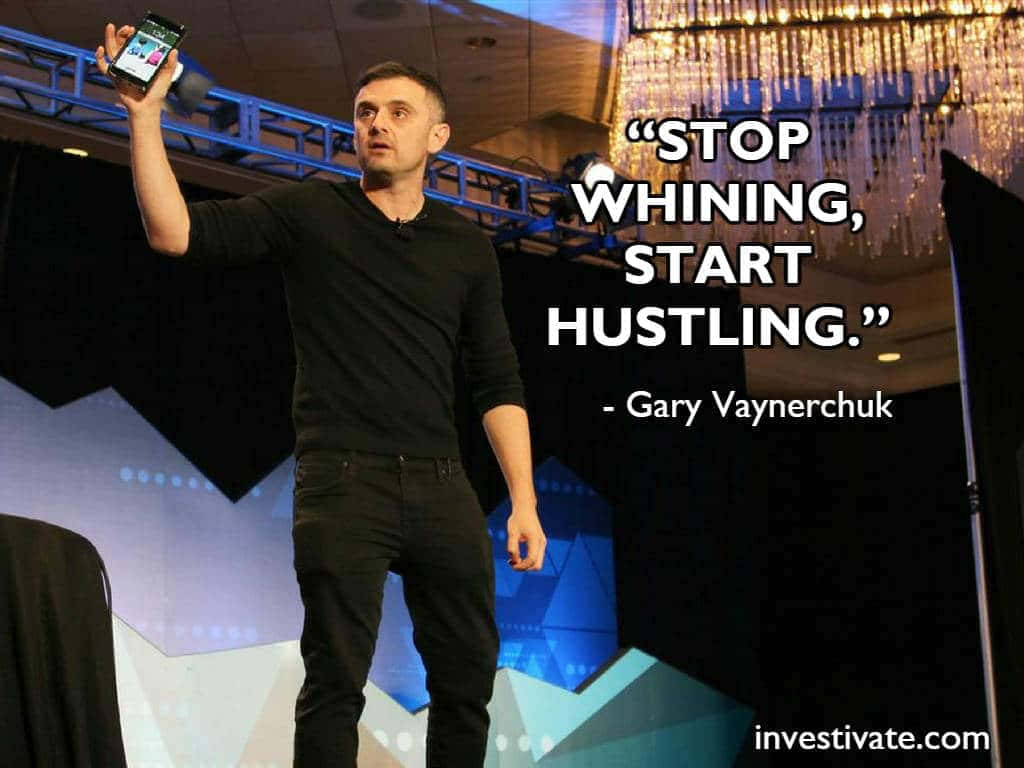 Stop Whining Start Hustling Motivational Speech Background