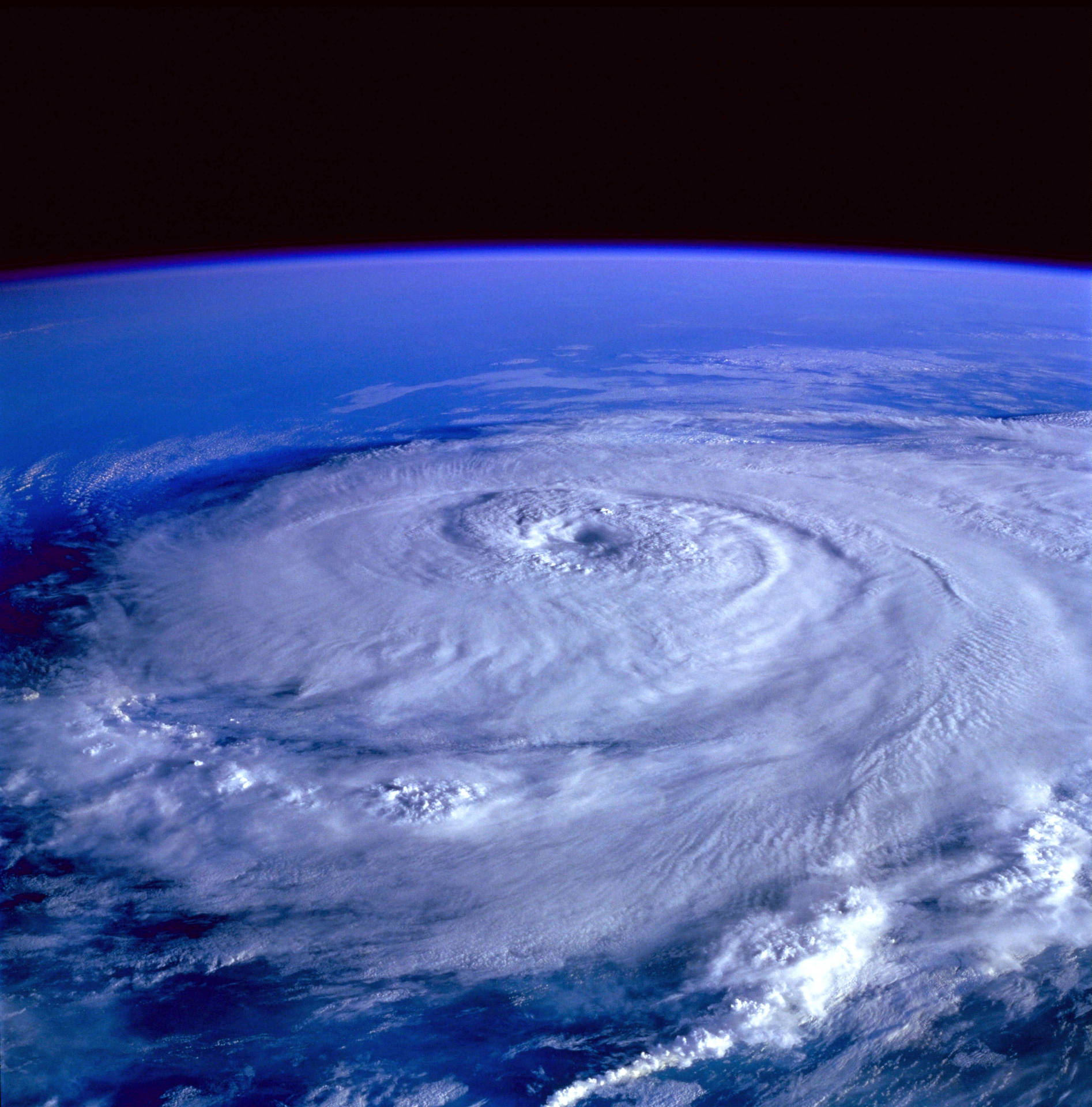 Storm View From Space 4k Phone Background