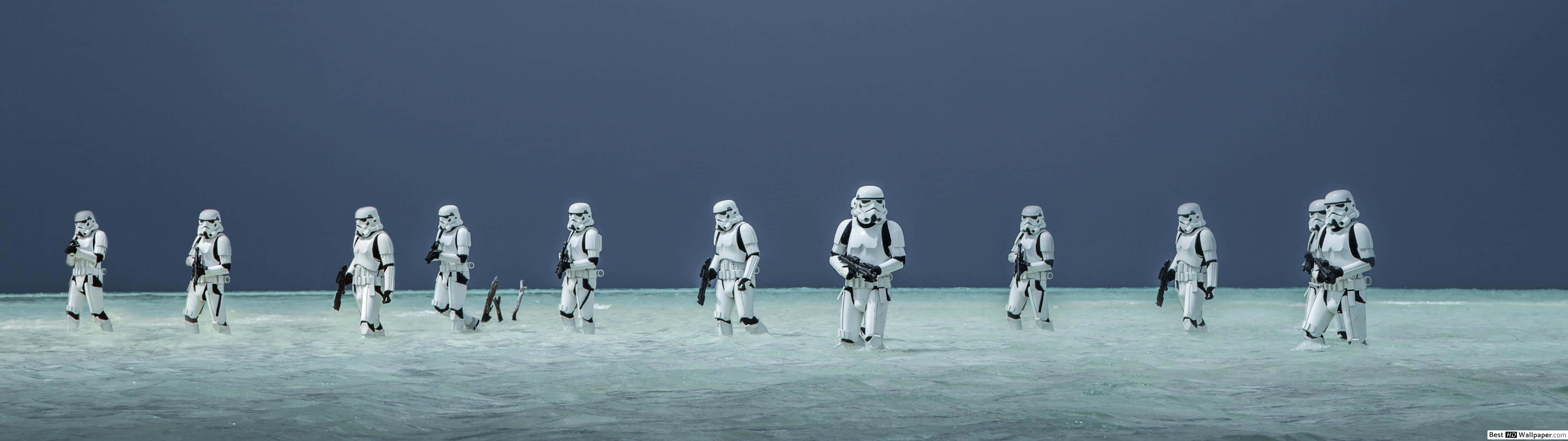 Stormtrooper 5120x1440 Dual Screen Background