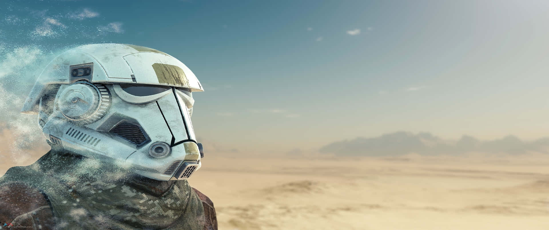 Stormtrooper Desert Vigil Ultra Wide Background