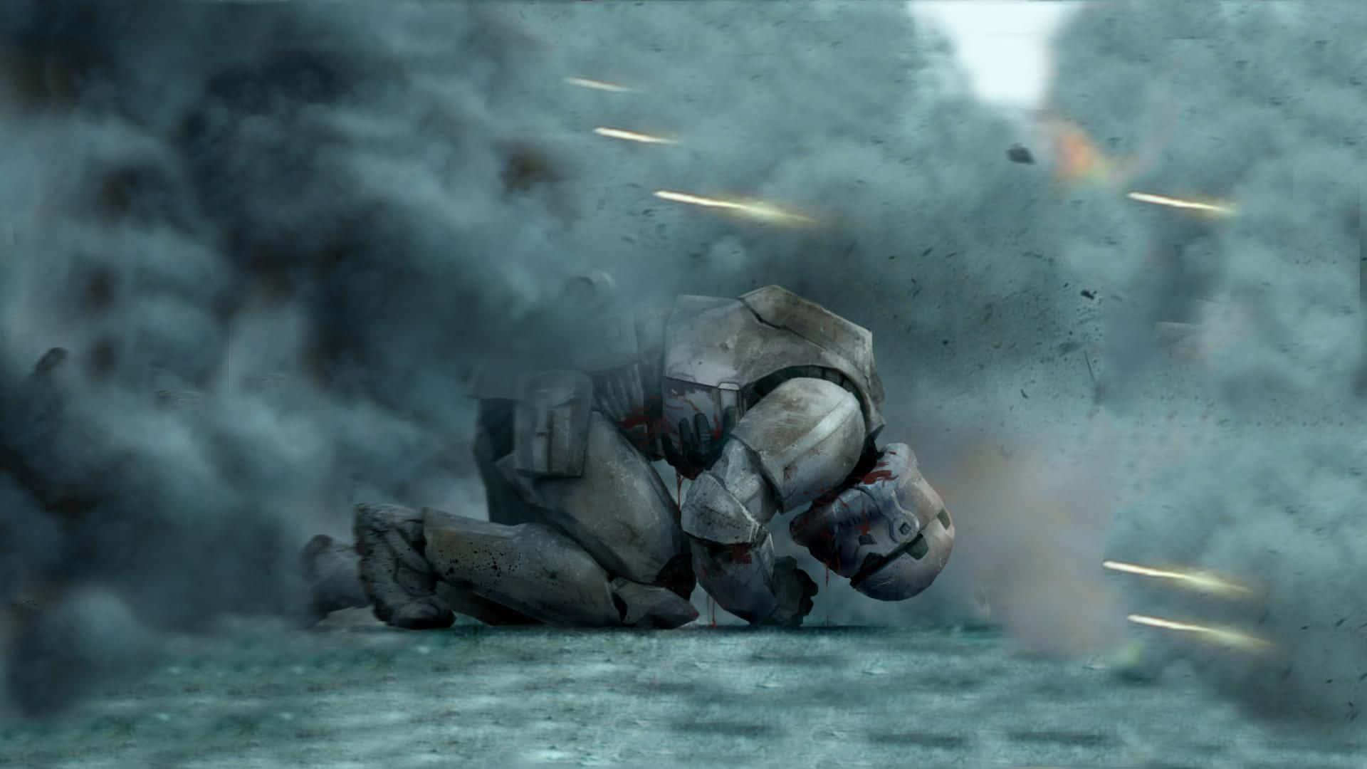 Stormtrooper Dust And Smoke 1920 X 1080 Star Wars Background