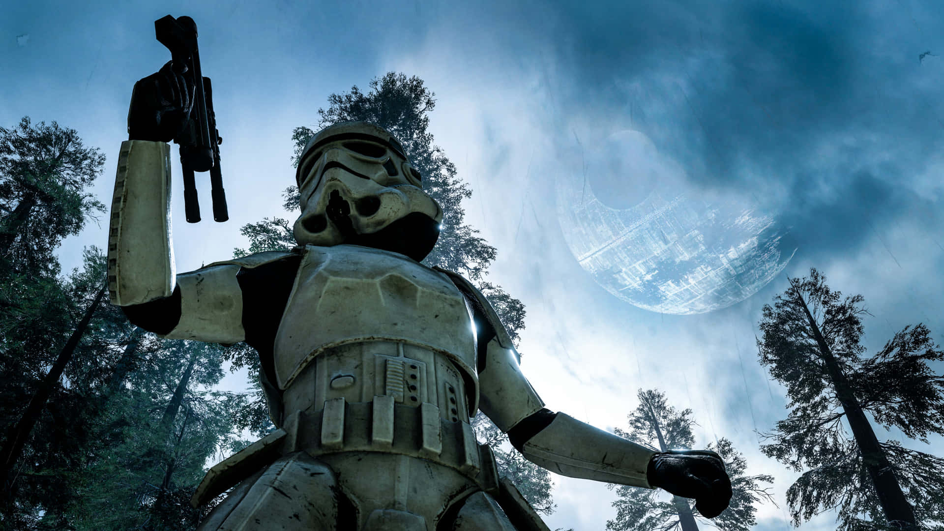 Stormtrooper_ Forest_ Patrol_ Death_ Star_ Background_4 K Background