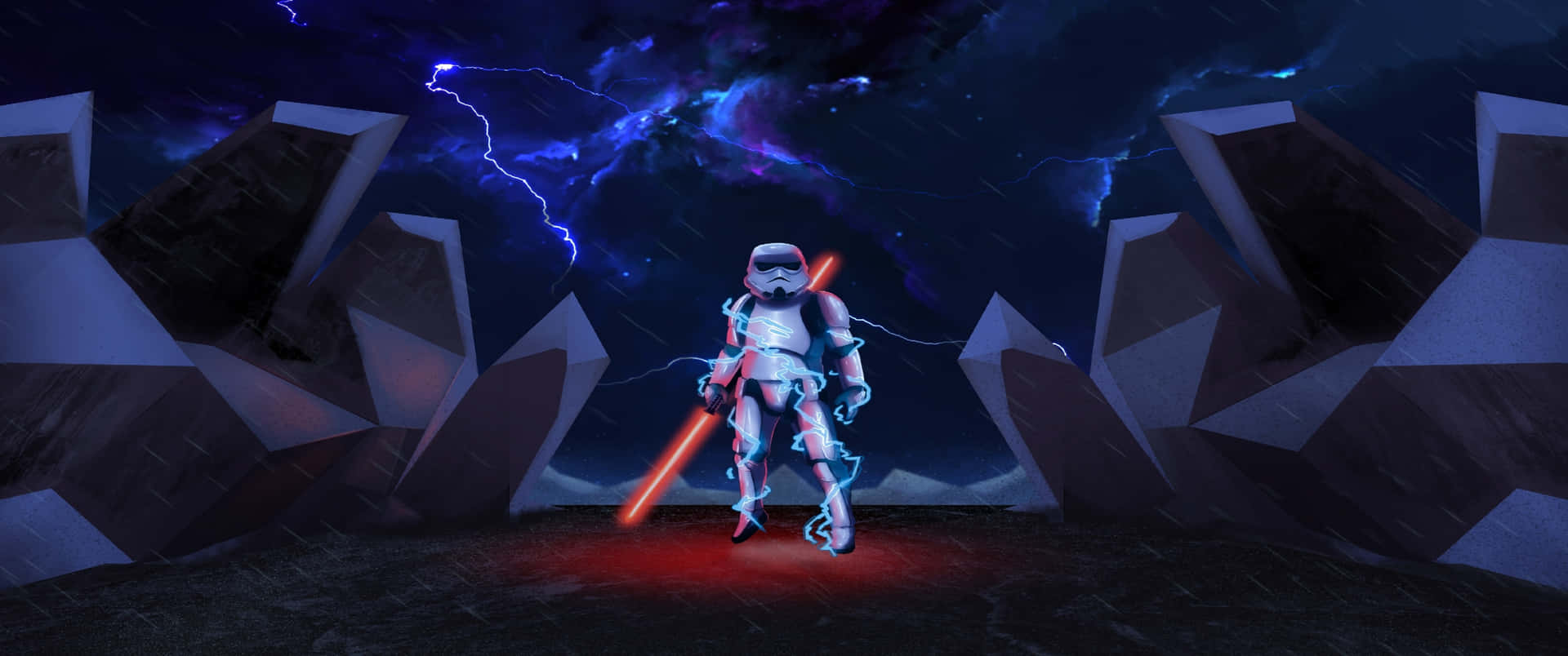 Stormtrooper_with_ Lightsaber_ Ultra_ Wide Background