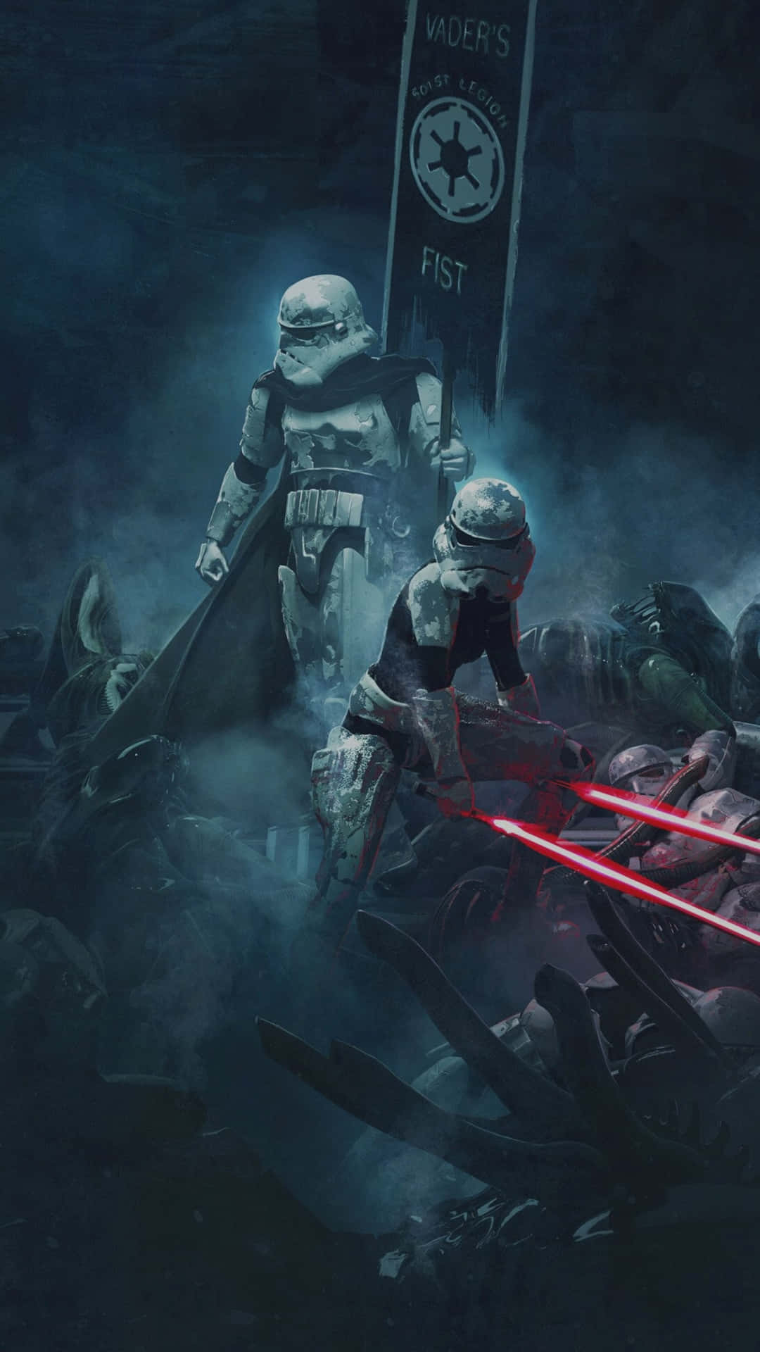 Stormtroopers In Star Wars The Force Awakens Background