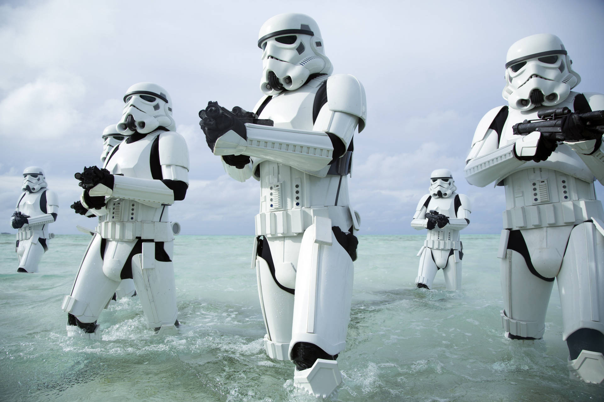 Stormtroopers On Water 3840 X 2160 Star Wars Background