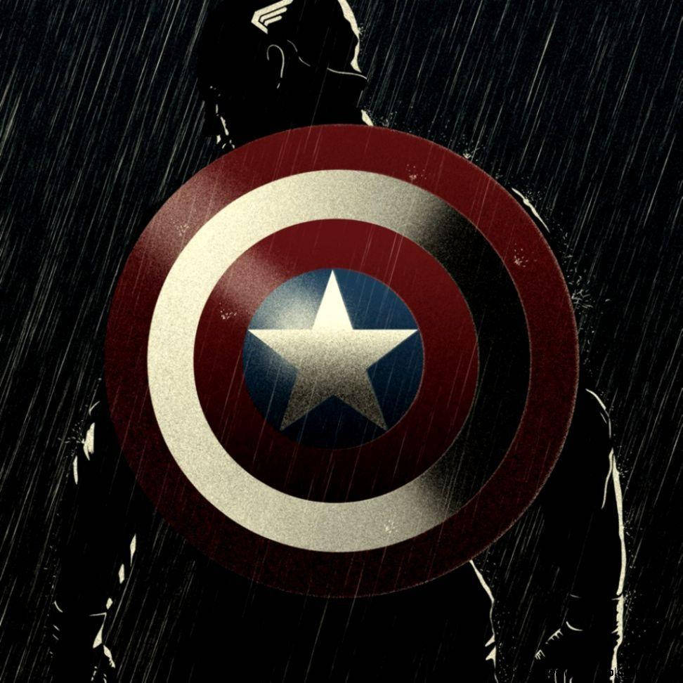 Stormy Captain America Shield Background