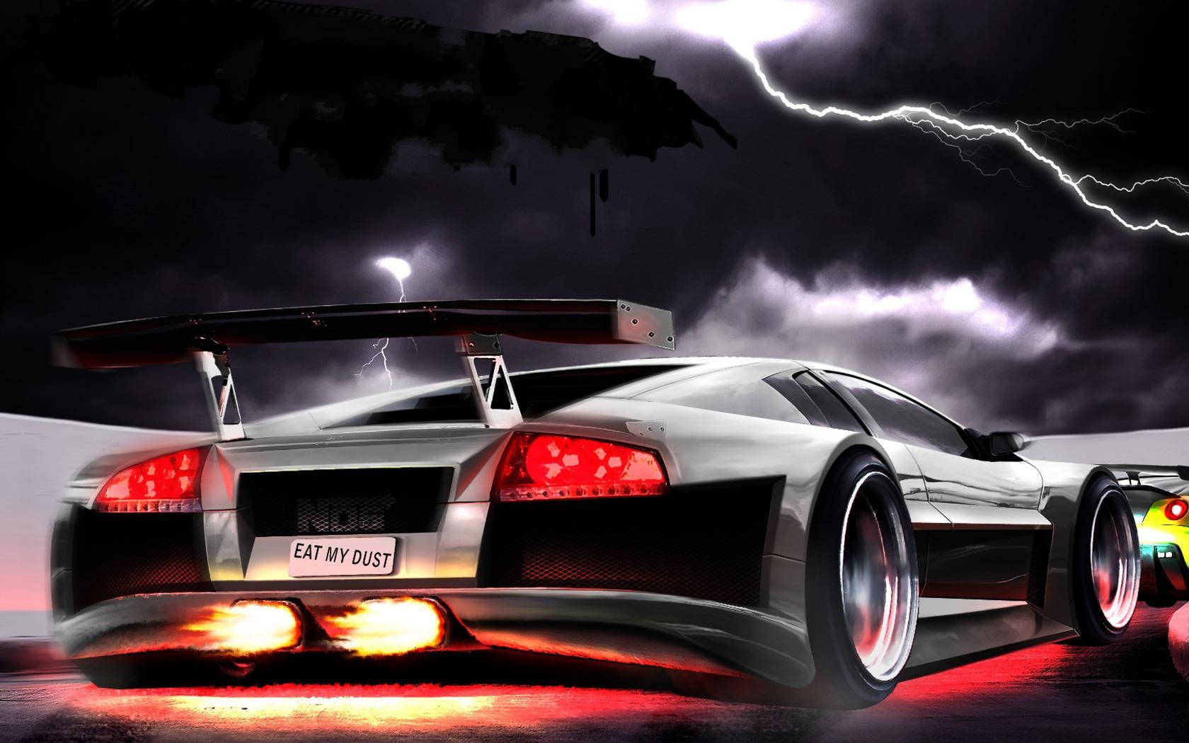 Stormy Silver 3d Car