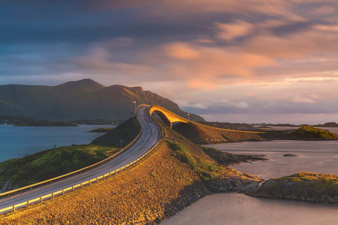 Storseisundet Bridge With Breathaking Views