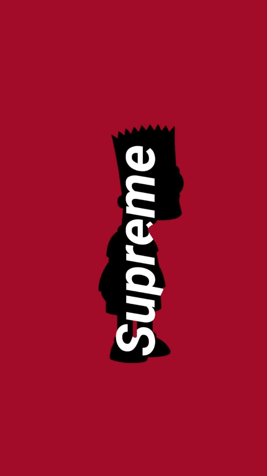 'straight Outta Springfield, Cool Bart Simpson Supreme' Background