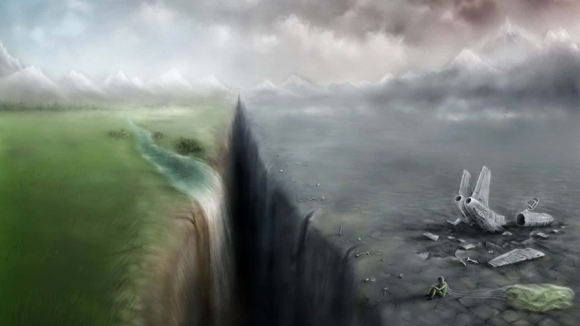 Stranded Plane Crash Survivor