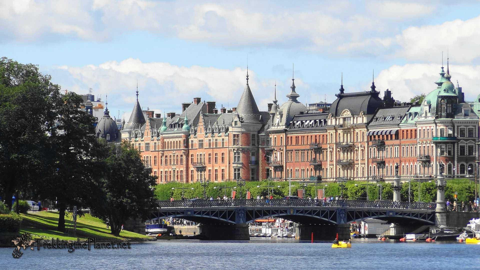 Strandvägen Waterfront In Stockholm Sweden