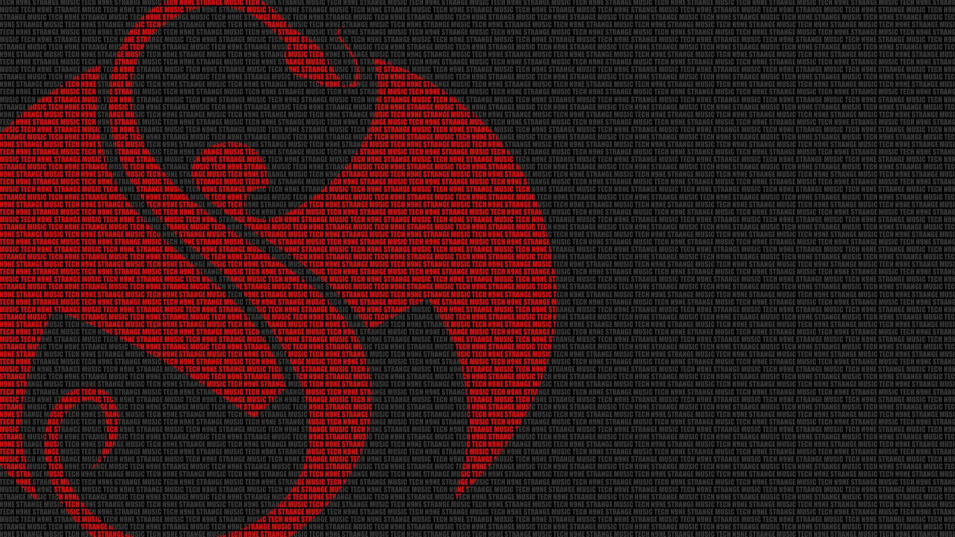 Strange Music Logo Brick Wallpaper Background