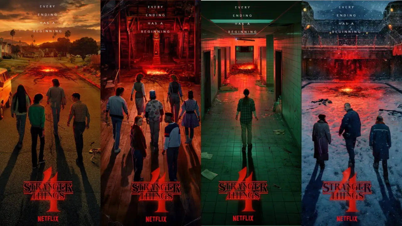 Stranger Things 4 Poster Collage