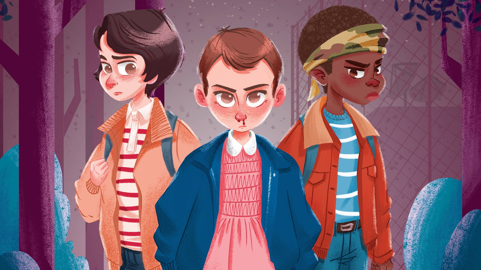 Stranger Things Cast Eleven, Mike, And Lucas