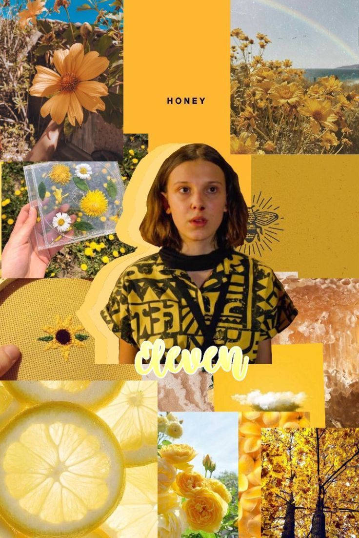 Stranger Things Cute Aesthetic Yellow Background