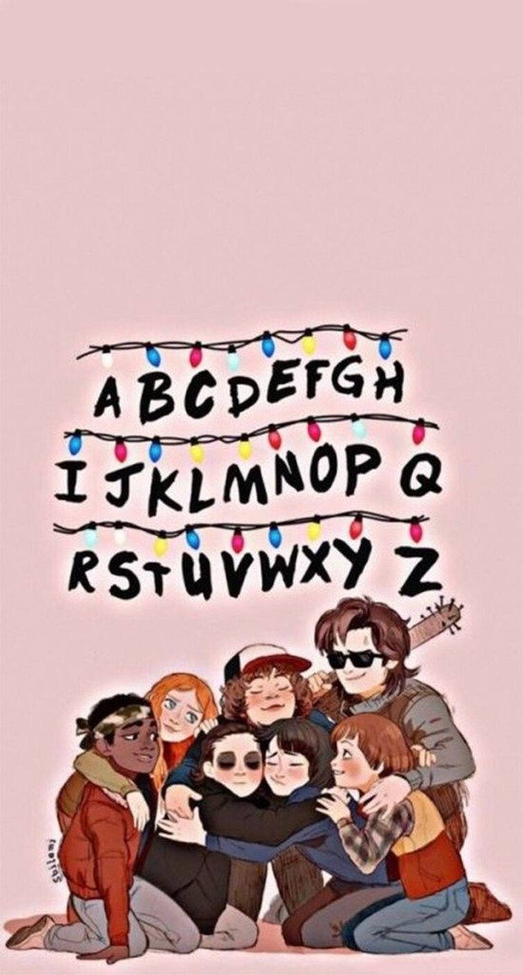 Stranger Things Cute Cartoon Background