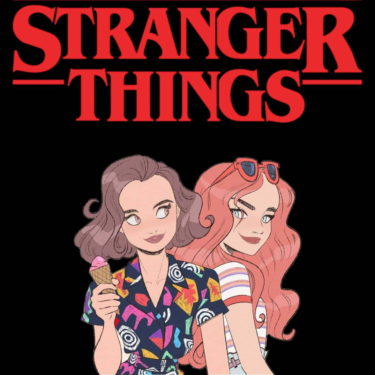 Stranger Things Girly Models Background