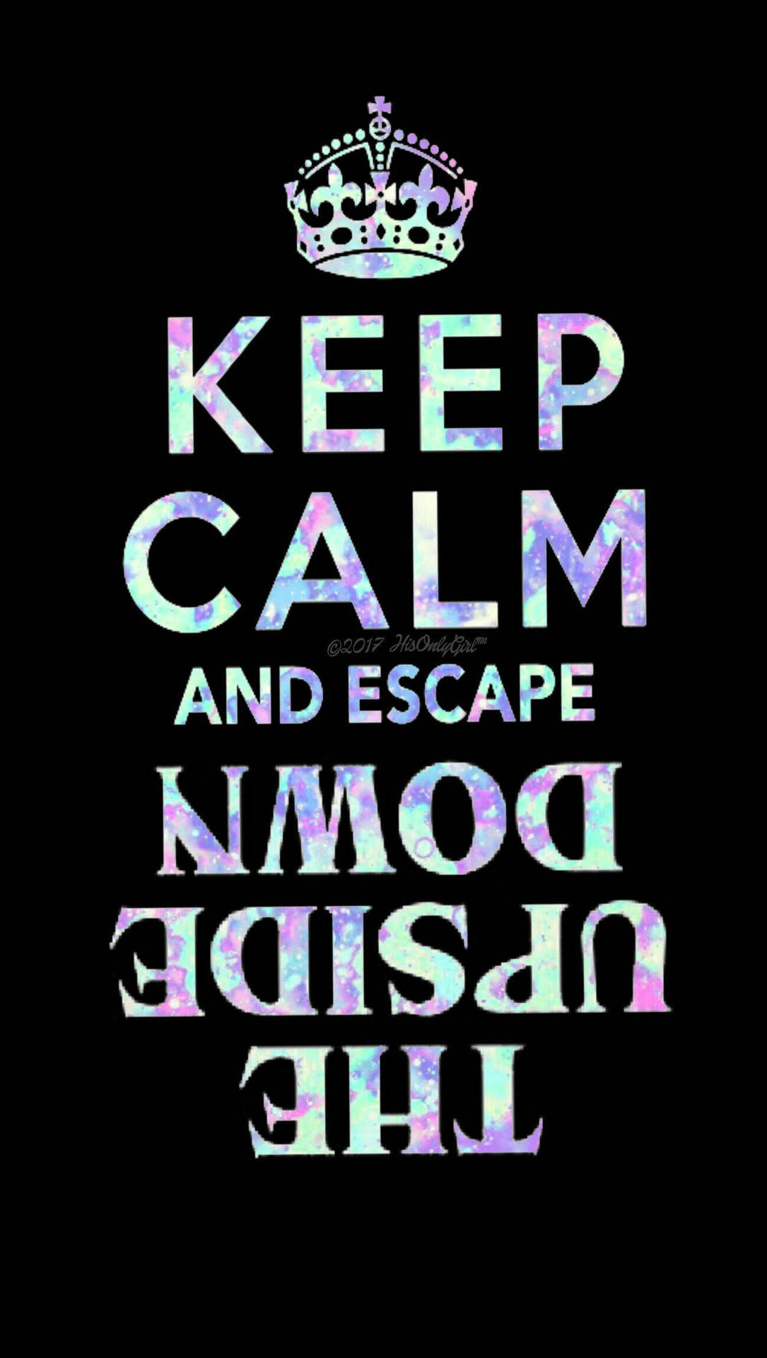 Stranger Things Keep Calm And Escape Quote Background