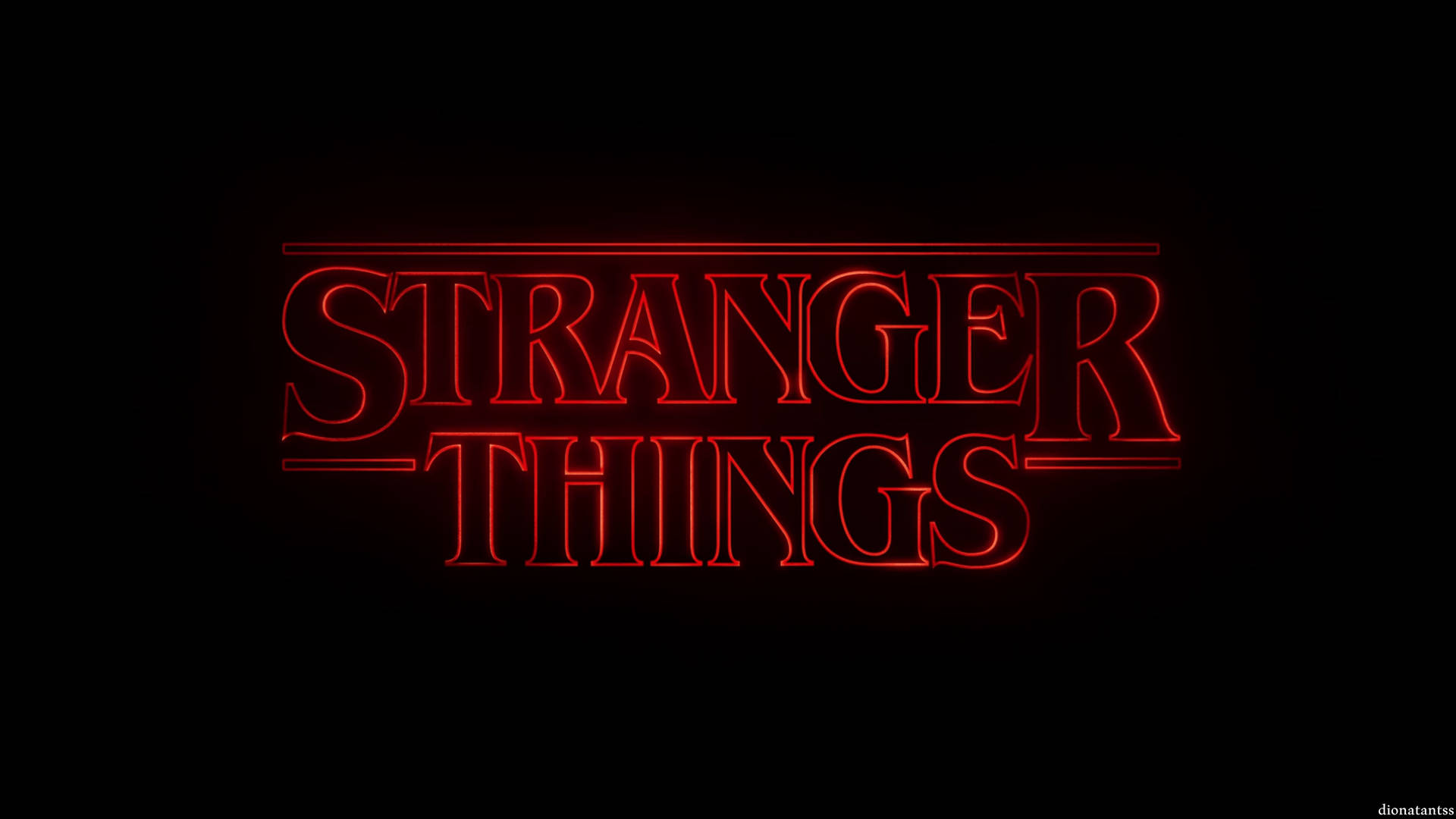 Stranger Things Typography Background