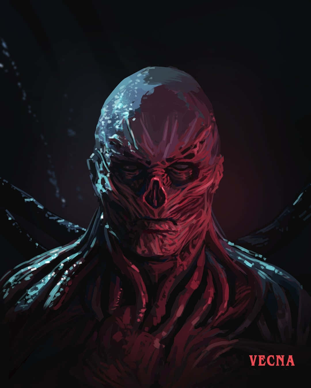 Stranger Things Vecna Digital Paint Art Background
