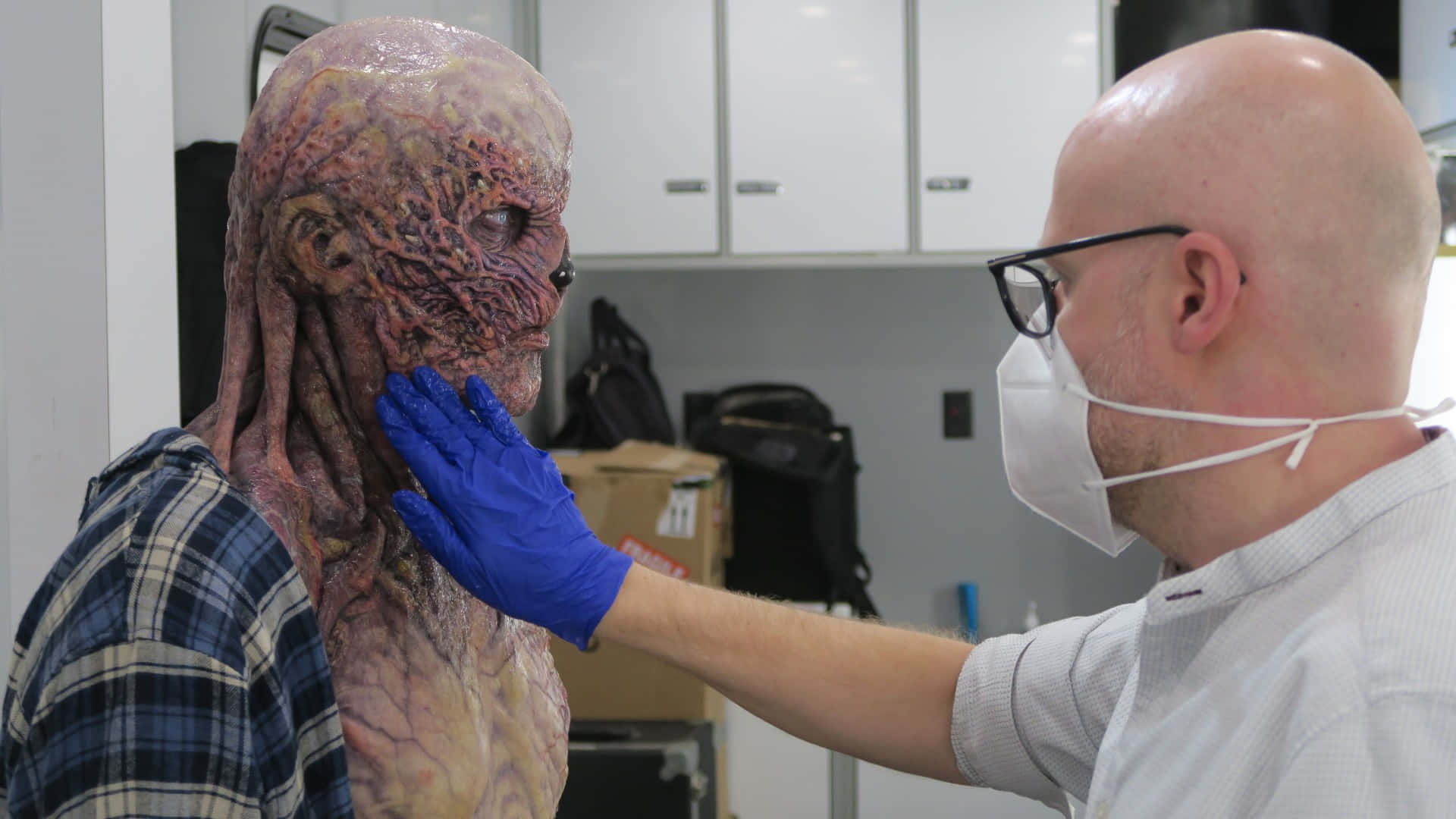 Stranger Things Vecna Prosthetic Make-up Background