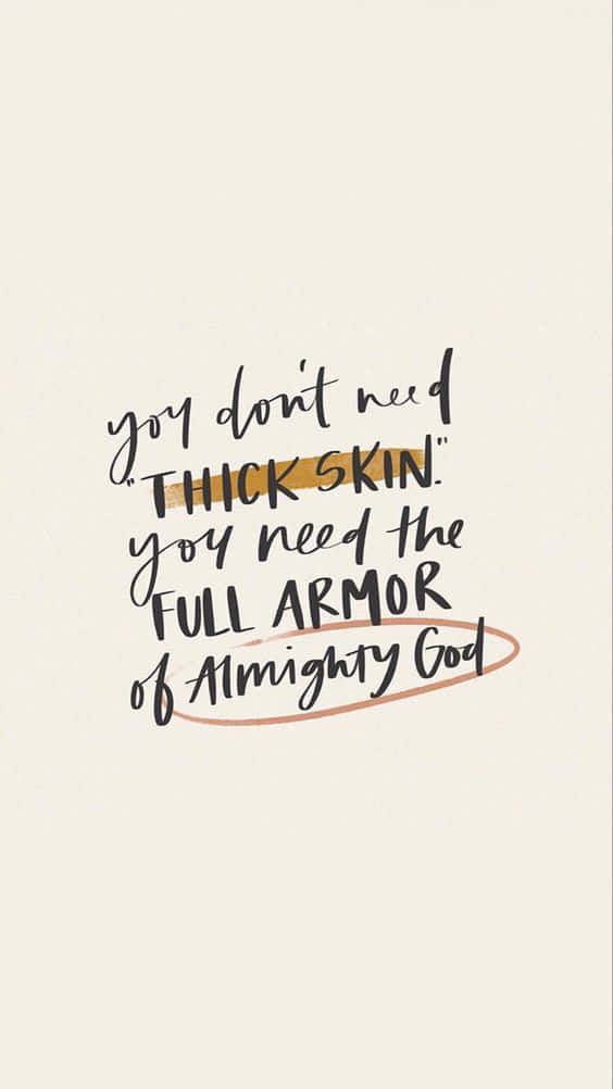 “strap On The Armor Of God” Background