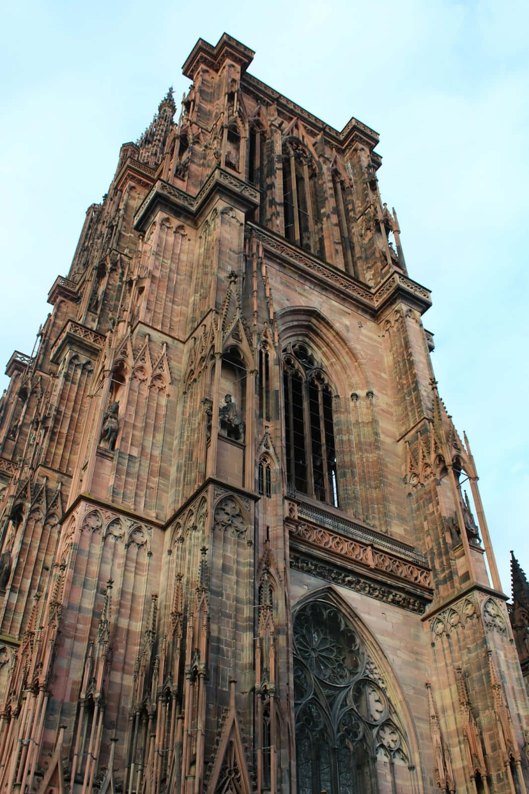Strasbourg Cathedral - Majestic Gothic Architecture In France Background