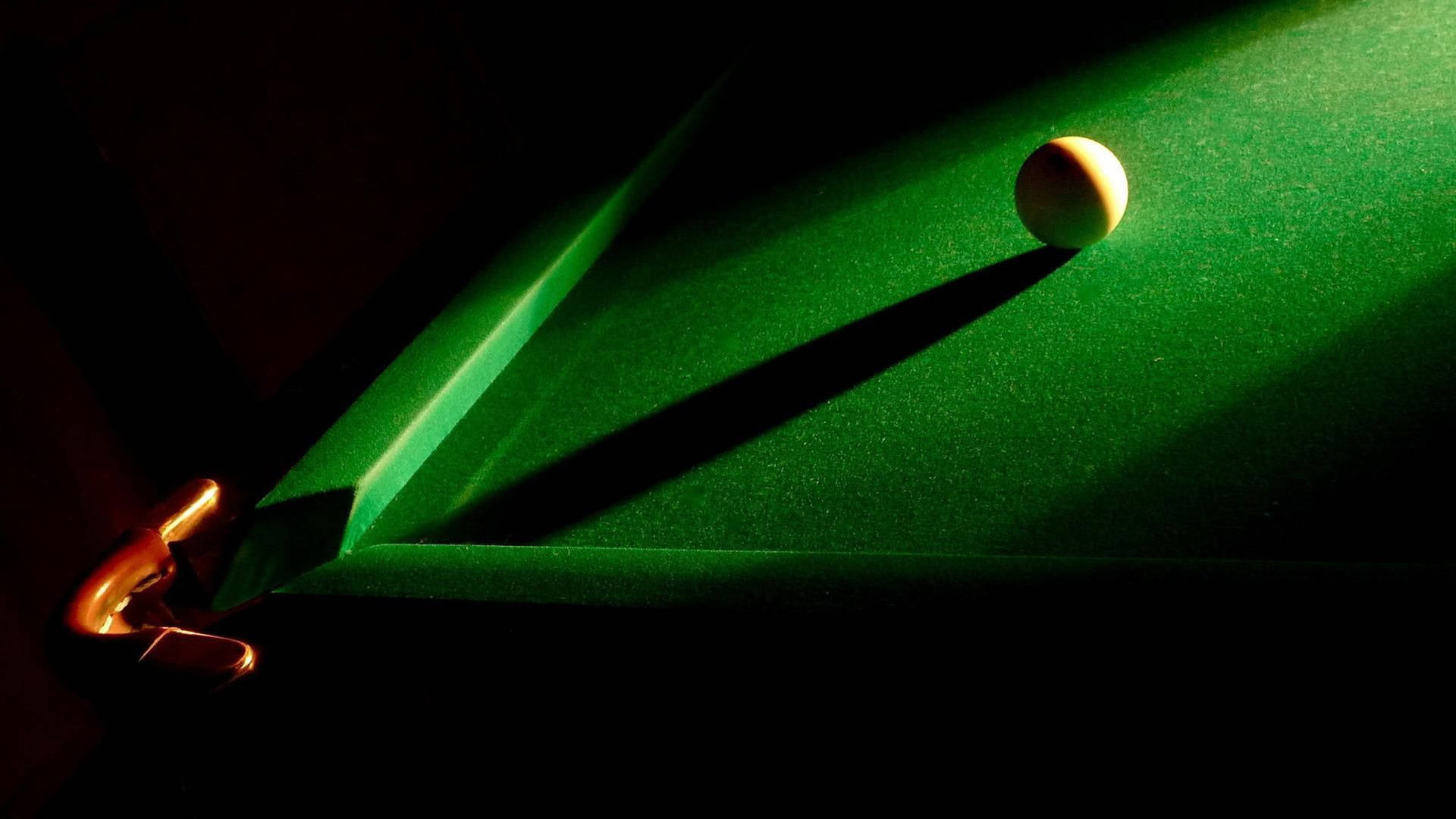 Strategic Snooker Shot - Cue Ball Shadowed