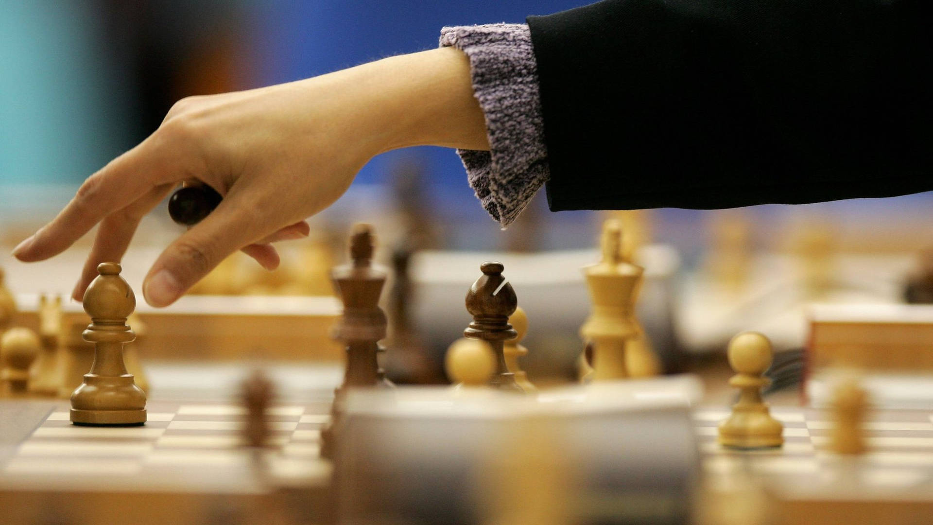 Strategist At Play: The Art Of Chess Background