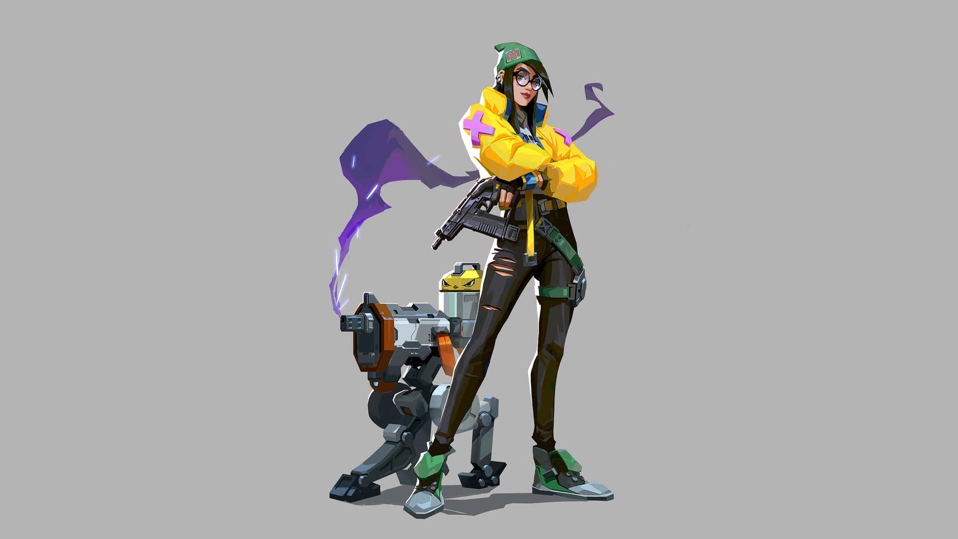 Strategize Your Way To Victory With Killjoy In Valorant. Background