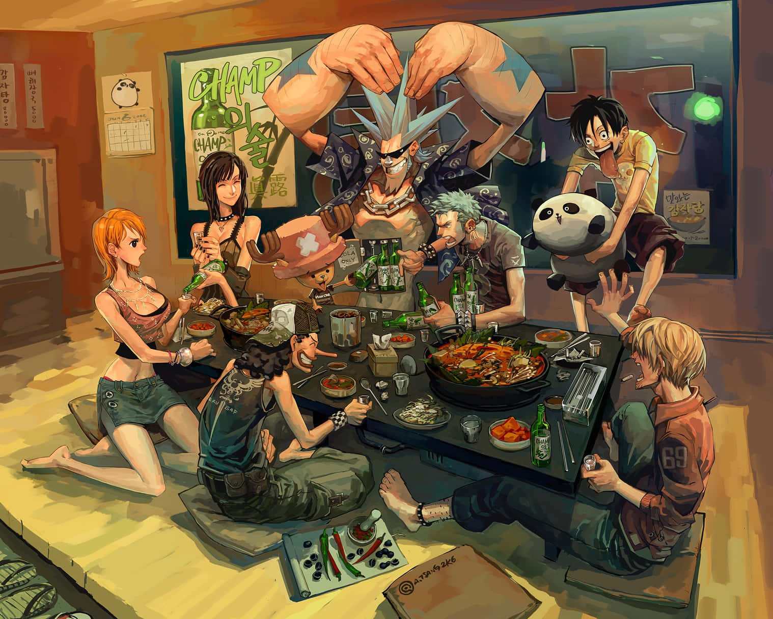 Straw Hat Pirates Anime Thanksgiving