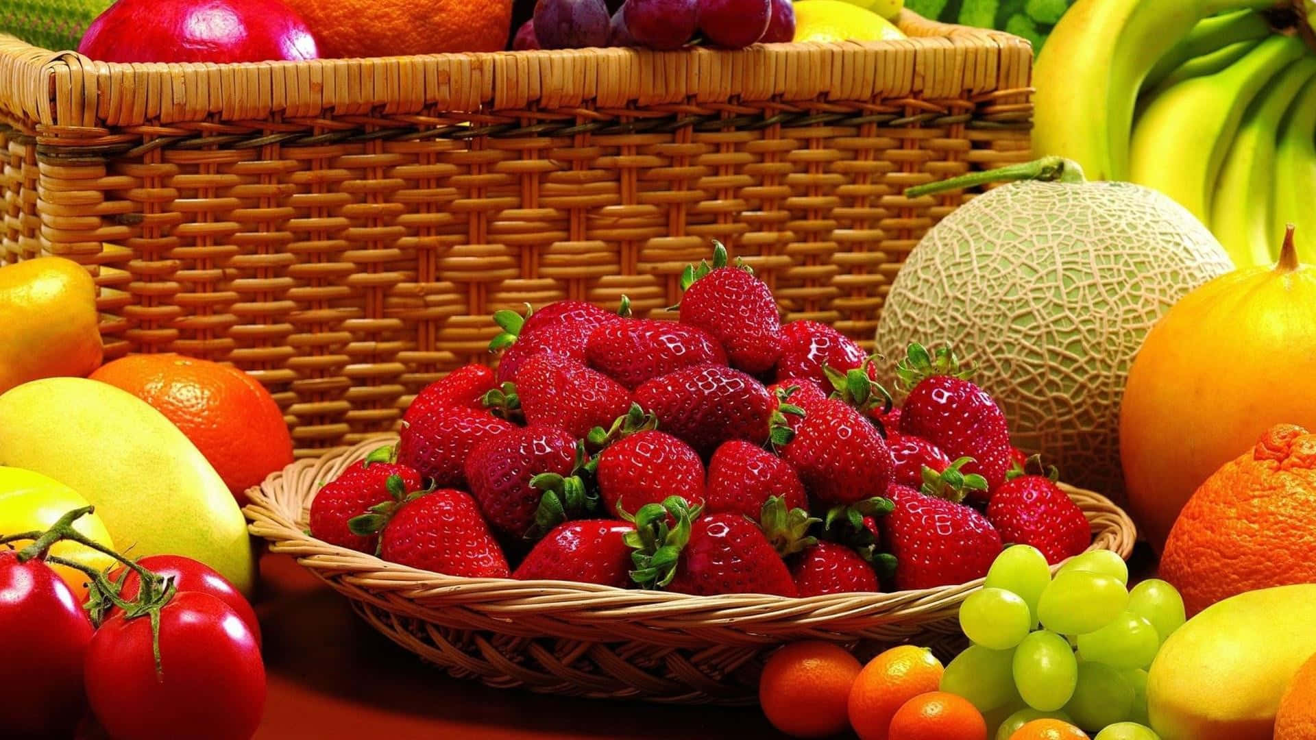 Strawberries Healthy Food Background