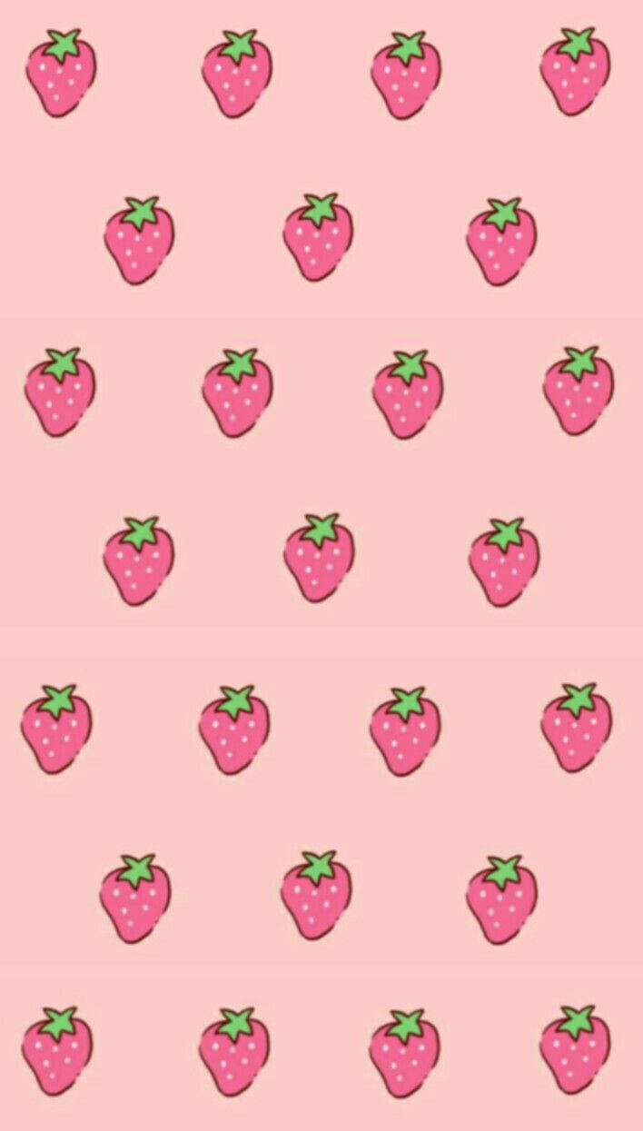 Strawberry Aesthetic Iphone Screen